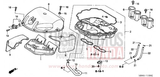 AIR CLEANER CBR600FR2 de 2002